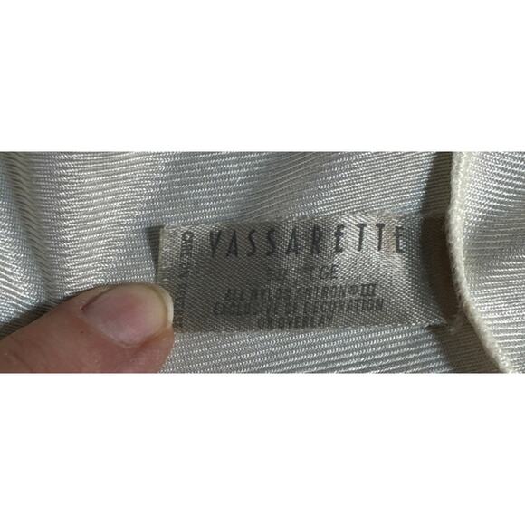 Vtg Lingerie Camisole Top Shirt Sz L Lace Ivory Vassarette Made In The USA - Picture 14 of 16